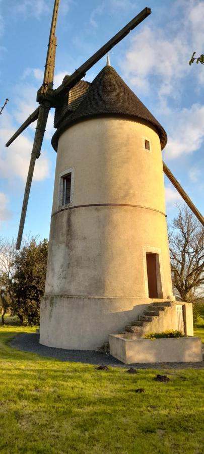 Vila Moulin A Vent Le Champ Du Trail Saint-Cyr-des-Gats Exteriér fotografie
