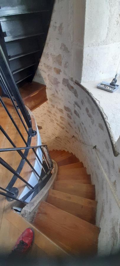 Vila Moulin A Vent Le Champ Du Trail Saint-Cyr-des-Gats Exteriér fotografie